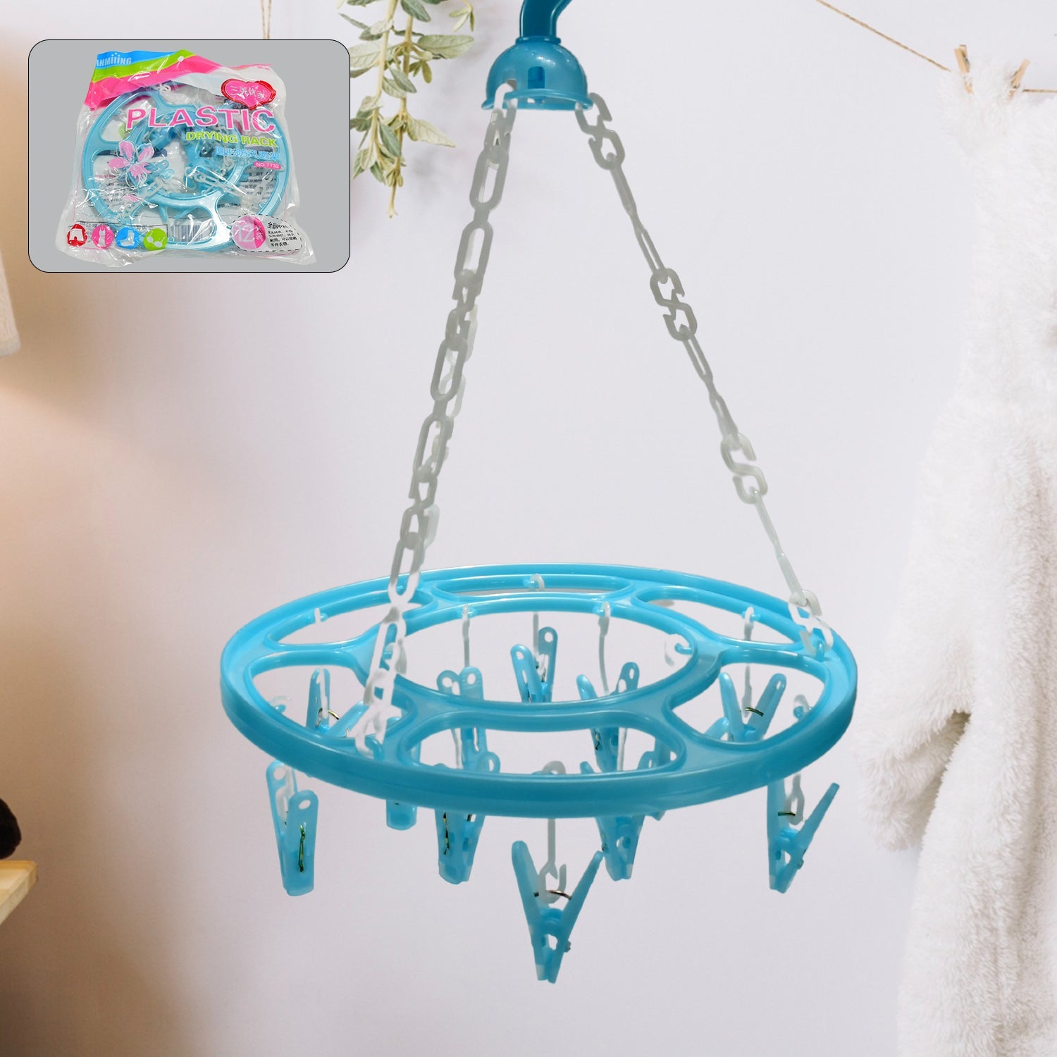17902 Clothespin Rack Laundry Drying Rack, Clothes Hangers with 12 Clips, Clip Hanger Drip Hanger for Drying Underwear, Baby Clothes, Socks, Bras, Towel, Cloth Diapers, Gloves 17902 Clothespin Rack Laundry Drying Rack, Clothes Hangers with 12 Clips, Clip Hanger Drip Hanger for Drying Underwear, Baby Clothes, Socks, Bras, Towel, Cloth Diapers, Gloves